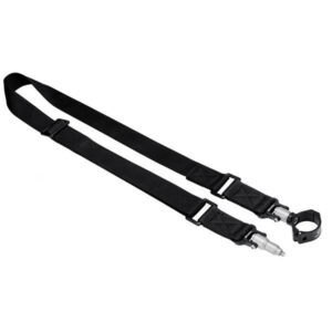 Leofoto Strap-32LS draagriem zwarte verstelbare nylon draagriem met twee QD-1 snelkoppelingen en QDC-32 statiefbeenschelle 32mm.