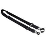 Leofoto Strap-36LM draagriem zwarte verstelbare nylon draagriem met twee QD-1 snelkoppelingen en QDC-36 statiefbeenschelle 36mm.