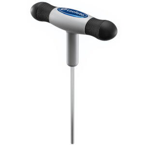 Leofoto T-M3 inbussleutel 3mm met T-handgreep staand weergegeven op witte achtergrond.
