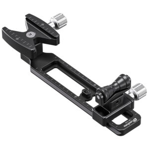 Leofoto VR-150S Lensvoet close-up zijaanzicht met verstelbare lenssteun en Arca-Swiss compatibiliteit
