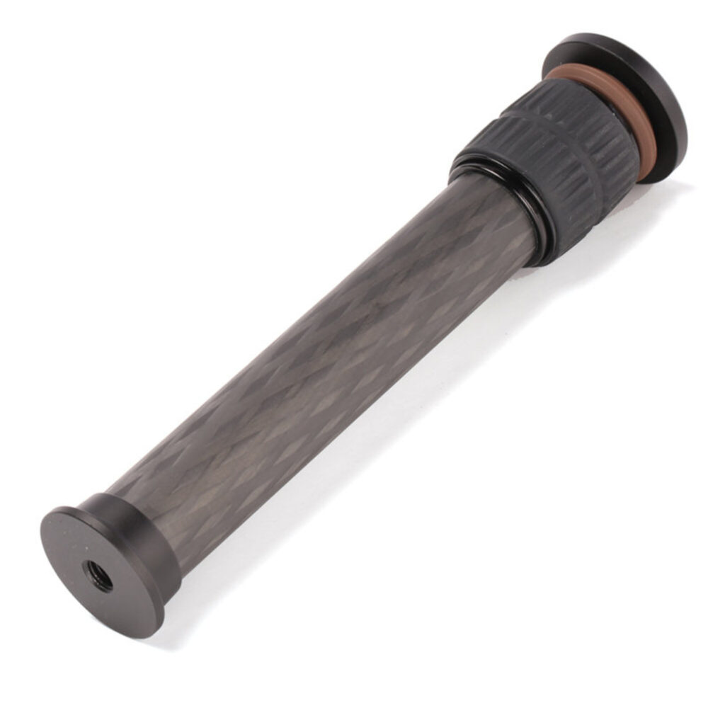 Leofoto DC222C Middenkolom carbon verlengstuk met draaivergrendeling en 3/8" schroefaansluiting