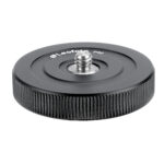 Leofoto P50B Steunschijf zwart aluminium topplaat met 1/4" schroefdraad en gegroefde zijkant