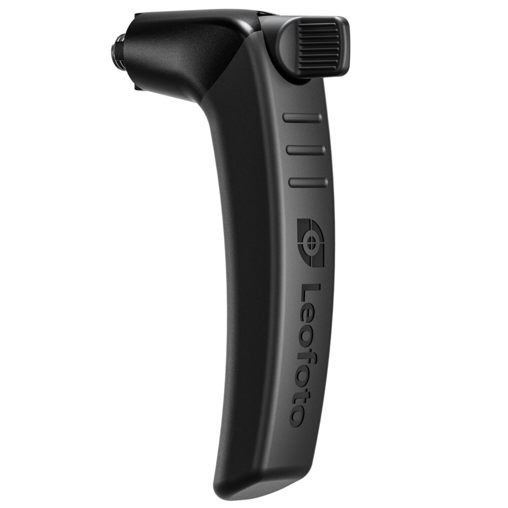 Leofoto HP-01 Handvat met siliconen oppervlak en Leofoto-logo in zijaanzicht