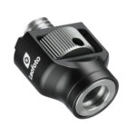 Leofoto QDM-2 QD-Stopcontact zwart aluminium met QD-opening en vergrendelmechanisme
