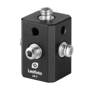 Leofoto CF-7 Multi-adapterkubus-Würfel met 1/4"- en 3/8"-aansluitingen aan alle zijden