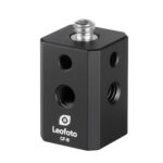 Leofoto CF-8 Multi-Adapterkubus zwart met 1/4" en 3/8" schroefdraad openingen aan alle zijden