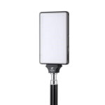 Leofoto FA-12 + FA-10 Hotshoe-Adapterin gebruik met LED-lamp op statief gemonteerd