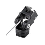 Leofoto Hotshoe-Adapter FA-15 + FA-10 in zijaanzicht met inbussleutel voor frictieafstelling