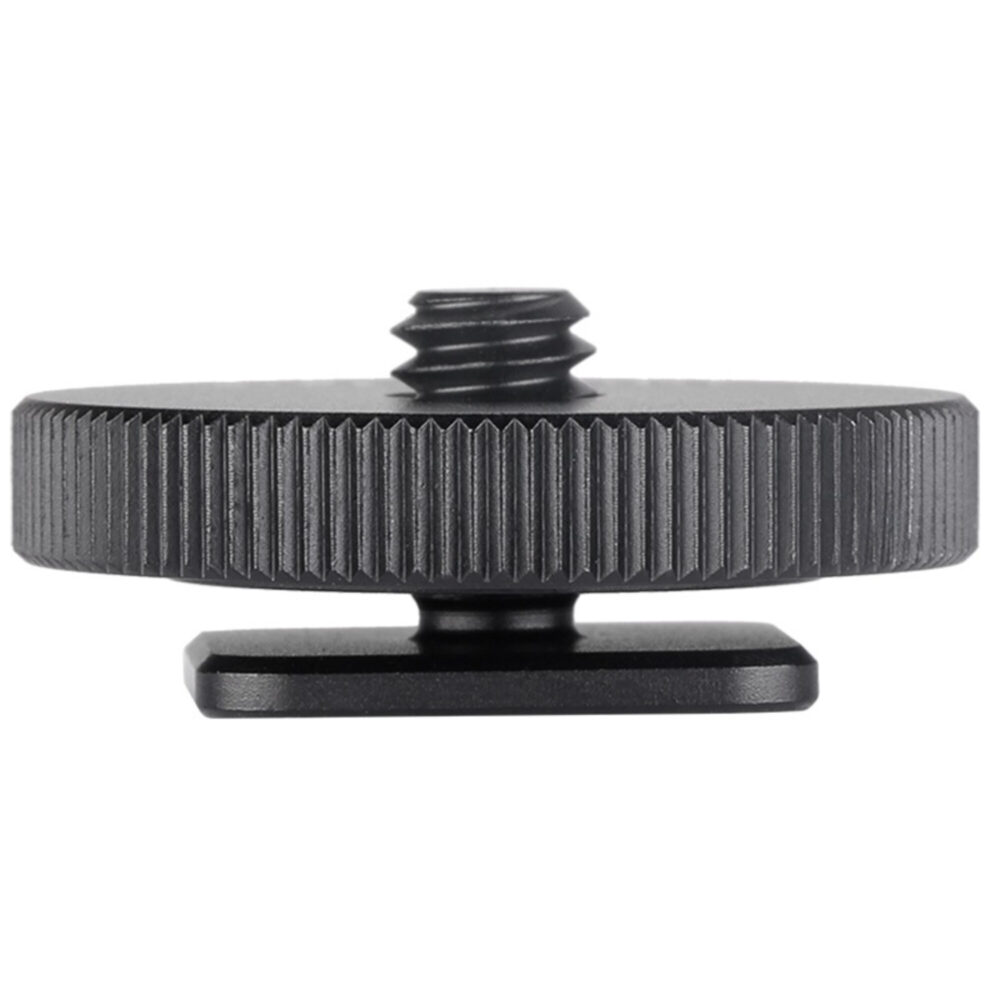 Leofoto FA-01 Hotshoe-Adapter met ¼-inch schroefdraad en geribbelde griprand