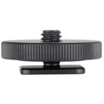 Leofoto FA-01 Hotshoe-Adapter met ¼-inch schroefdraad en geribbelde griprand