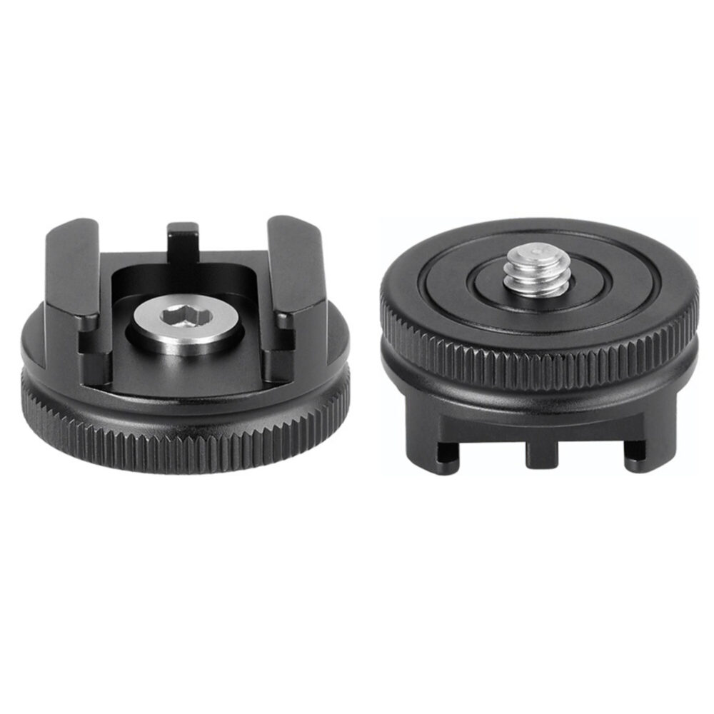 Leofoto FA-05 Hotshoe-Adapter met cold shoe houder en ¼-inch schroefonderdelen
