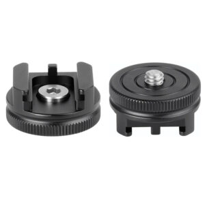 Leofoto FA-05 Hotshoe-Adapter met cold shoe houder en ¼-inch schroefonderdelen
