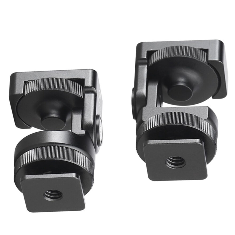 Leofoto FA-06 Hotshoe-Adapter met zijwaartse en draaibare scharnierconstructie