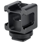 Leofoto FA-07 Hotshoe-Adapter zijaanzicht met vierkante open structuur