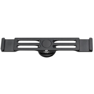 Leofoto FA-08 Hotshoe-Adapter bovenaanzicht met dubbele cold shoe op aluminium houder