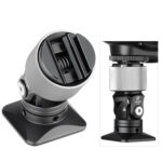 Leofoto FA-09 Hotshoe-Adapter zijaanzicht met kantelmechanisme en aluminium afwerking