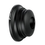 Leofoto BA-100L Bowl-adapter zijaanzicht schuin met zicht op aansluiting en gravering