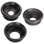 Leofoto BA-100 Nivelleerinrichting 100mm halfschoteladapter in zwart aluminium, set van drie adapters voor Mountain en Summit statieven.