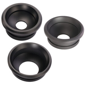 Leofoto BA-100 Nivelleerinrichting 100mm halfschoteladapter in zwart aluminium, set van drie adapters voor Mountain en Summit statieven.