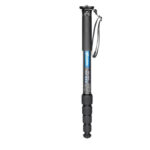 Leofoto MP-365C Monopod volledig aanzicht met carbon secties en polsriem