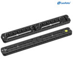 Leofoto FDM-03 Dubbele Houder BPL-320 adapterrail productfoto met schaalverdeling en montagegaten