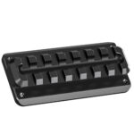 Leofoto GSA-80 Adapterschiene schuin vooraanzicht van de Weaver/Picatinny adapterrail met Arca-Swiss basis