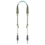 Leofoto L-CS-203 Draagriemen volledige draagriem met mintgroene nekpad en quick-attach koppelingen