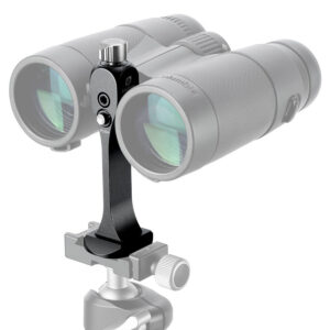 Leofoto BC-03 Fernglas-Stativadapter verrekijker gemonteerd op adapter met Arca-Swiss aansluiting