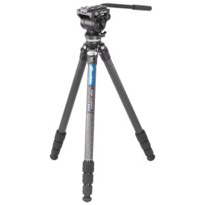 Leofoto LS-284CEX Tripod volledig opgesteld carbon Ranger-statief met BV-10 videokop.