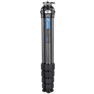 Leofoto LS-255CEX Tripod carbon Ranger Leveling ingeklapt tot compacte transportlengte.