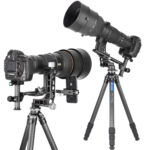 Leofoto LS-324CEX Tripod demonstratie met camera en supertelelens op PG-1 gimbal.