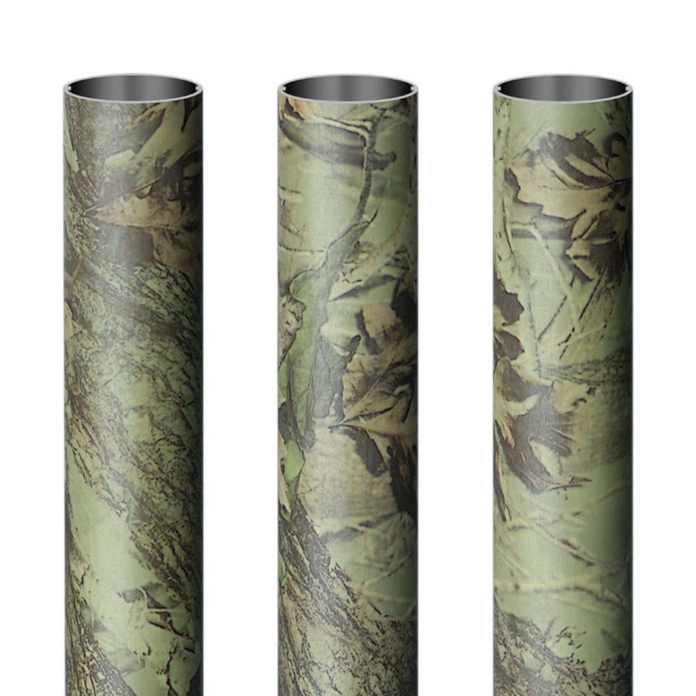 Leofoto LS-365C Tripod full camouflage close-up camo carbon poten in drie verschillende patronen.
