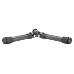 Leofoto LS-362C Tripod zeer laag bij de grond met maximaal gespreide poten.