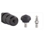 Leofoto LS-365C Tripod accessoires met spikes, gewichtshaak en rubbervoeten.