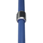 Leofoto LP-284C Tripod enkel blauw statiefbeen met carbon structuur en draaivergrendeling.