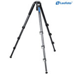 Leofoto LVM-324C Tripod statief in zijaanzicht met gespreide poten en variabele beenhoek