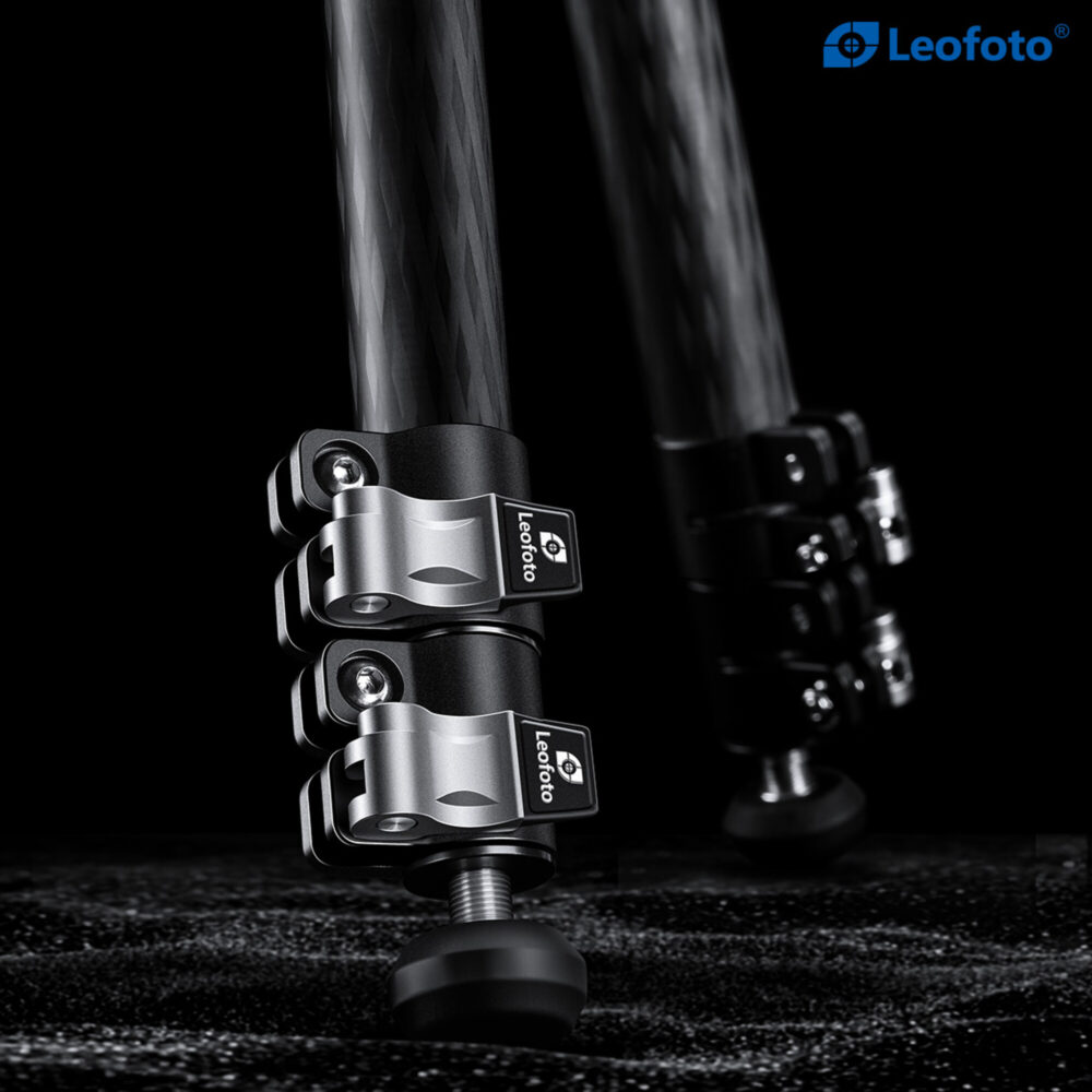 Leofoto LVM-324C Tripod close-up van pootsegmenten met klemvergrendelingen