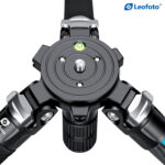Leofoto LVM-324C Tripod bovenaanzicht van halbschaal/nivelleerbasis met montageplatform
