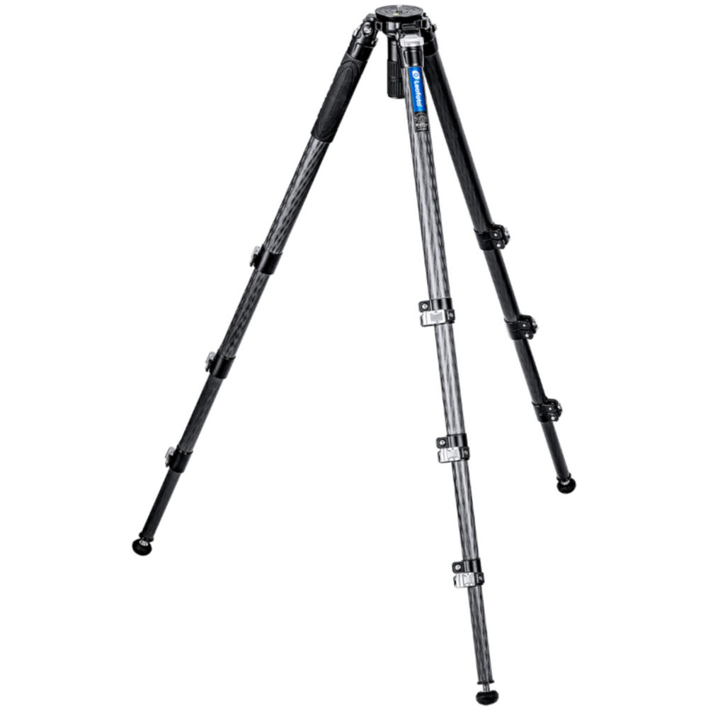 Leofoto LVM-324C Tripod statief in zijaanzicht met verstelbare beenhoek