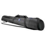 Leofoto LN-404C Tripod zwarte gewatteerde transporttas met draaggrepen en verstelbare schouderriem.