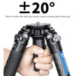 Leofoto LVM-323C Tripod close-up van halbschaal/nivelleerbasis met handgreep voor afstelling