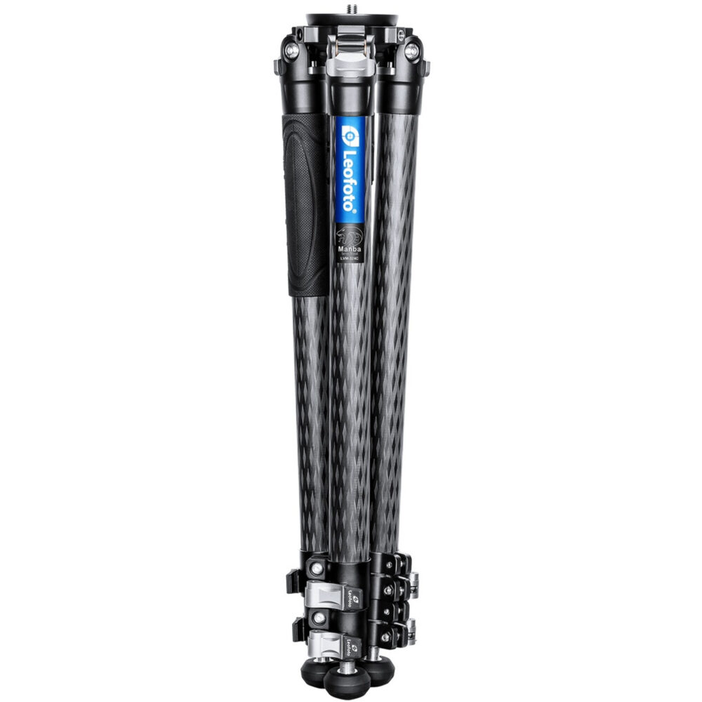 LVM-323C Tripod Carbon + BV-15 Manba LVM ingeschoven carbon poten in compact transportformaat