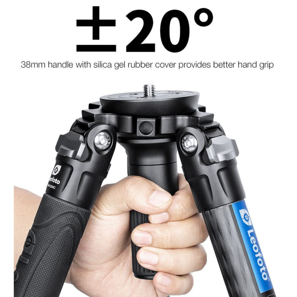LVM-323C Tripod Carbon + BV-15 Manba LVM handgreep voor nauwkeurig nivelleren van de halbschaal