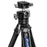 Leofoto AZ-235C Tripod close-up van statiefschouder met klemmhevels en LH-30R balhoofd
