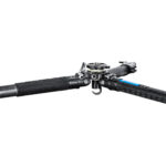 Leofoto LV-323C Tripod laag opgestelde stand met wijd gespreide poten