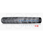 Leofoto LV-323C Tripod detail van carbon pootsegment met maatvoering/markering