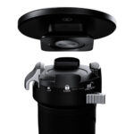 Leofoto MV-324C Monopod close-up van aansluiting en montagepunt bovenop de voet