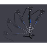 Leofoto MV-324CL Monopod demonstratie van kantelbereik en posities van de VD-03 voet