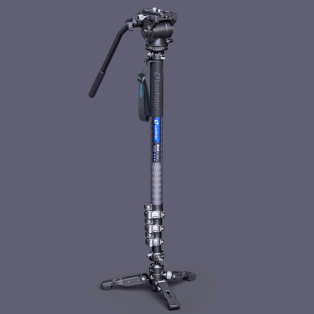Leofoto MV-324CL Monopod volledig opgesteld als eenbeinstatief