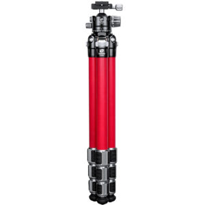 Leofoto LA-324C Tripod ingeklapt in transportstand met poten samengevouwen